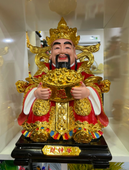 Tượng Thần Tiền phong thủy cao cấp bằng Ngọc Hoàng Long và Bạch Ngọc